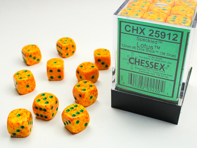 Chessex | 12mm D6 Block (36) - Speckled