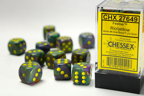 CHX : 16mm Dice Block - Festive (12xD6)