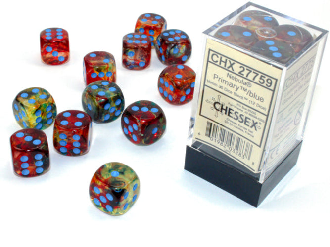 Chessex | 16mm D6 Block (12) - Nebula
