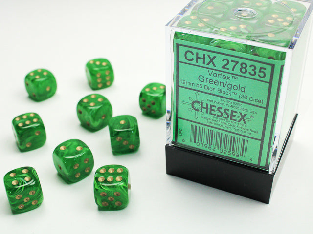 Chessex | 12mm D6 Block (36) - Vortex