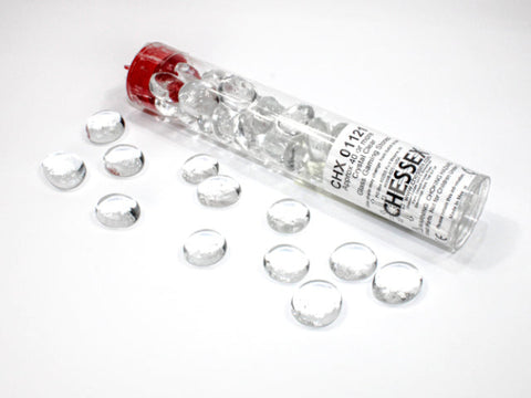 Chessex | Glass Stone Tubes - Crystal