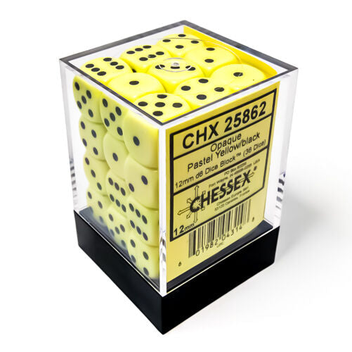 Chessex | 12mm D6 Block - Opaque (36)