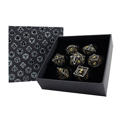 LevelUp | Metal RPG Dice Set (7) - Hollow Dragon