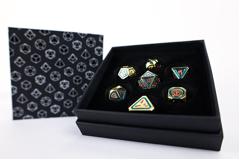 LevelUp | Metal RPG Dice Set (7) - Concentric