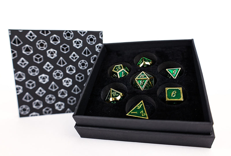 LevelUp | Metal RPG Dice Set (7) - Serif