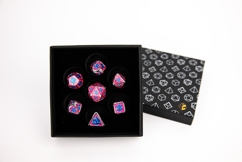 LevelUp | Metal RPG Dice Set (7) - Leadlight