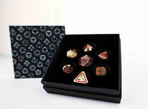 LevelUp | Metal RPG Dice Set (7) - Concentric