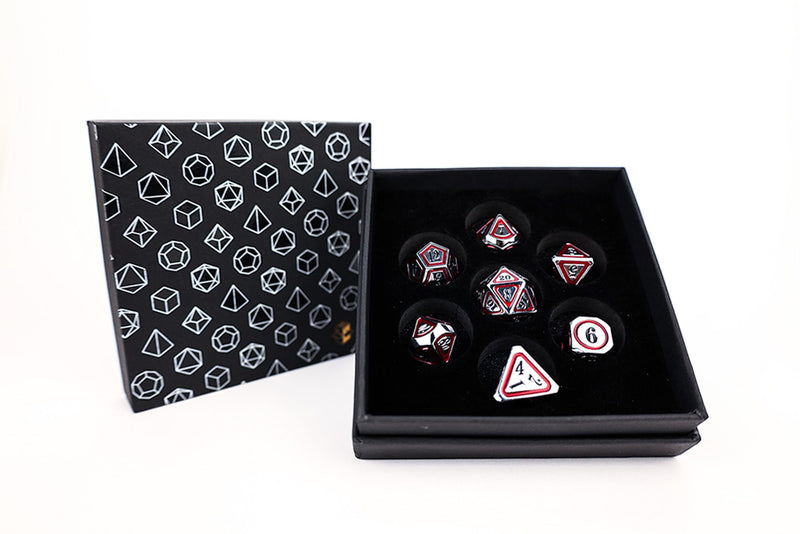 LevelUp | Metal RPG Dice Set (7) - Concentric