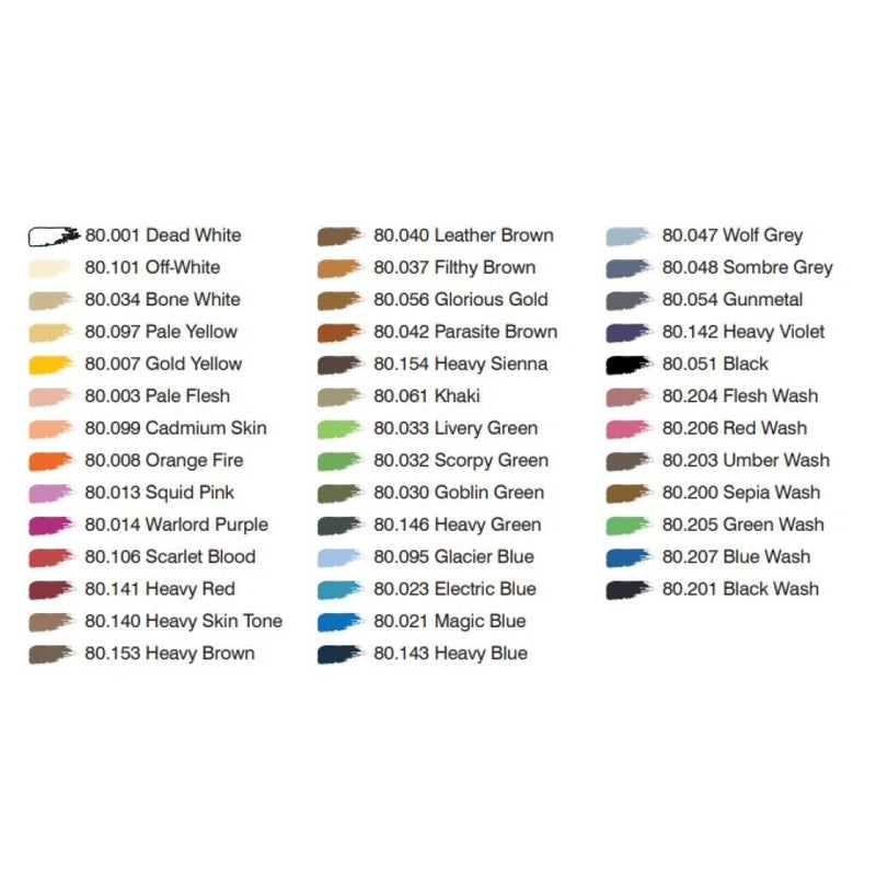 WizKids + Vallejo | Basic Starter Paint Case (40)