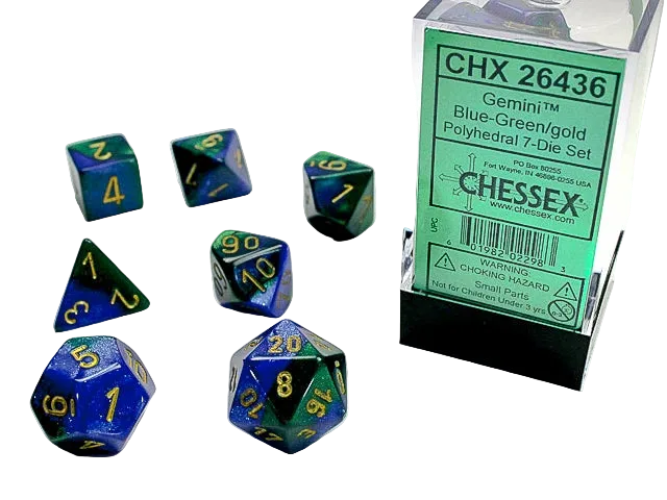 Chessex | RPG Dice Set (7) - Gemini