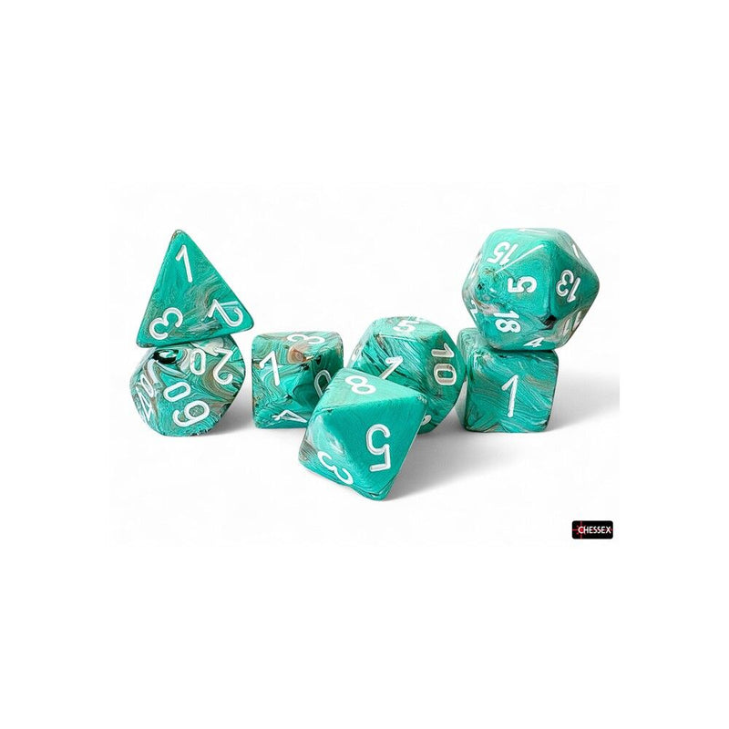 Chessex | Mega RPG Dice Set - Marble (7)