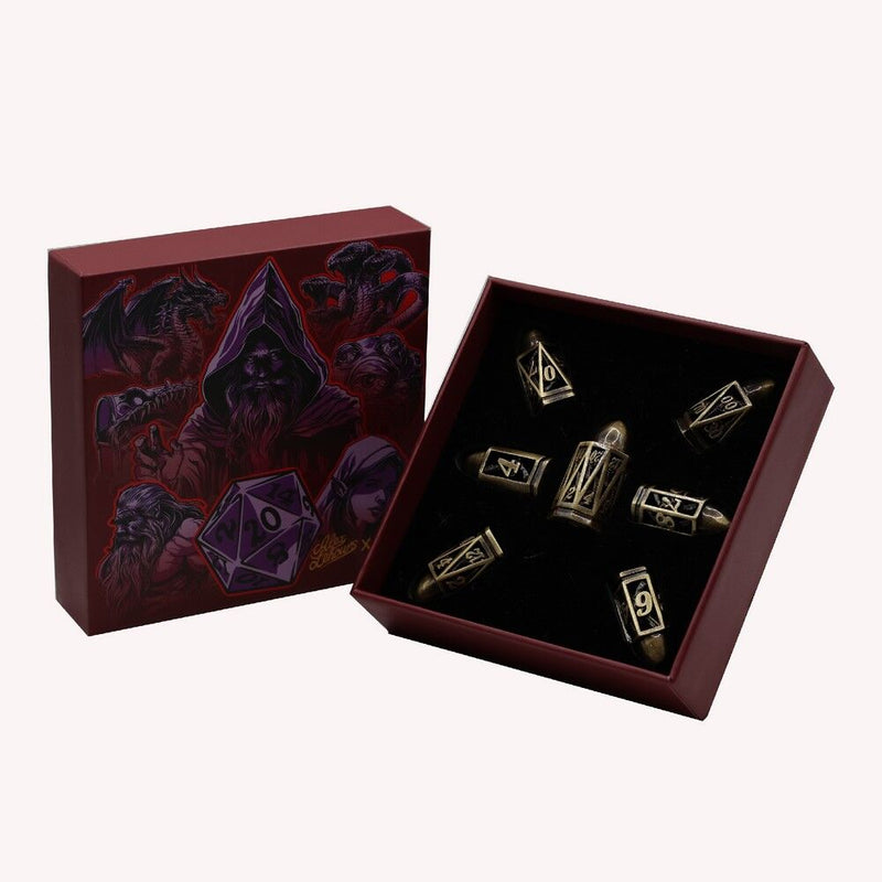 LevelUp | Metal RPG Dice Set (7) - Bullet