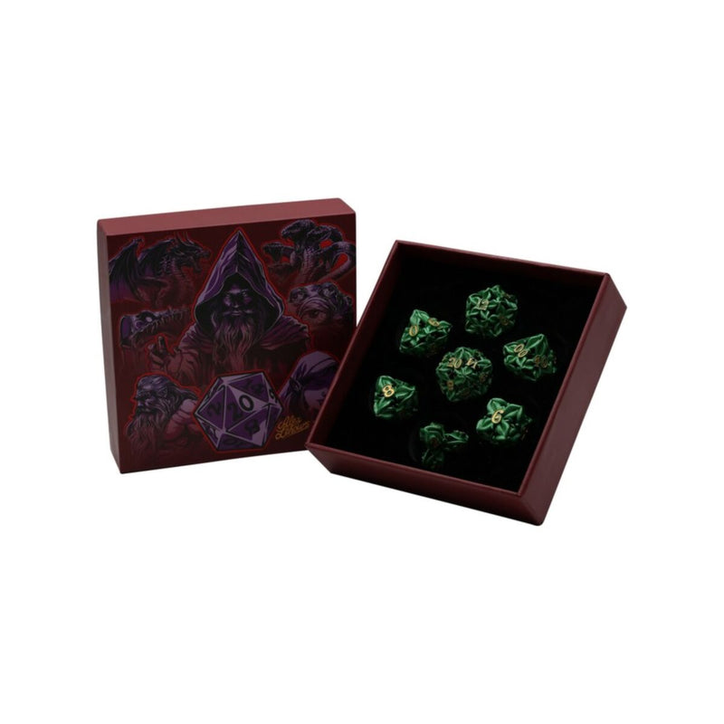 LevelUp | Metal RPG Dice Set (7) - Leaf