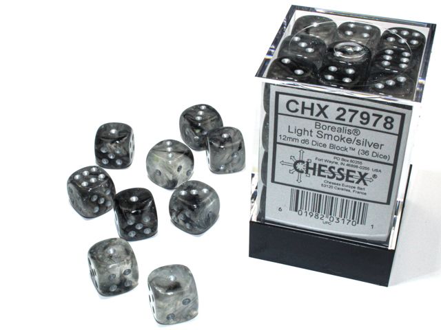 Chessex | 12mm D6 Block (36) - Borealis