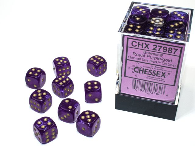 Chessex | 12mm D6 Block (36) - Borealis