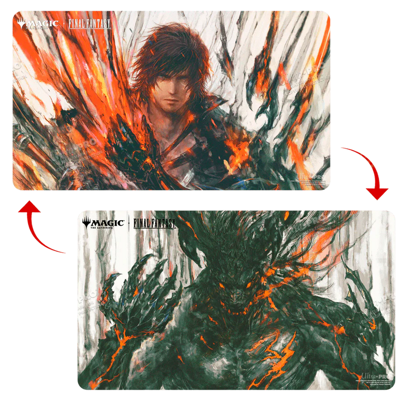 Ultra PRO : Double-Sided Playmat - Clive, Ifrit's Dominant / Ifrit, Warden of Inferno (MtG: Final Fantasy)