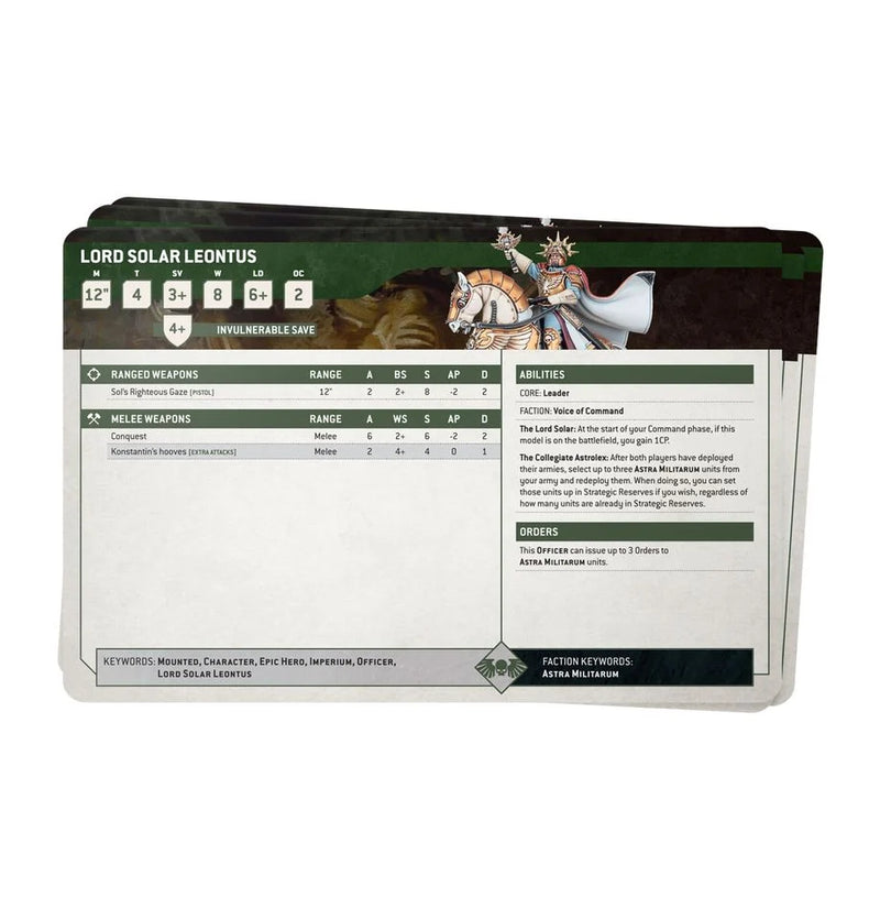 Astra Militarum | Datasheet Cards (10E)