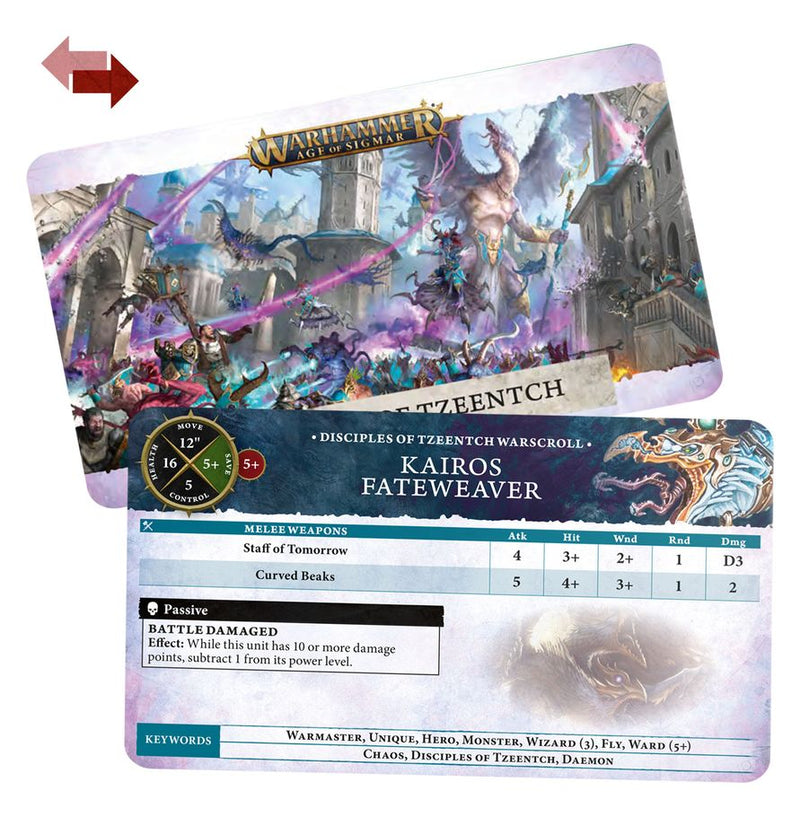Disciples of Tzeentch : Warscroll Cards (4E)