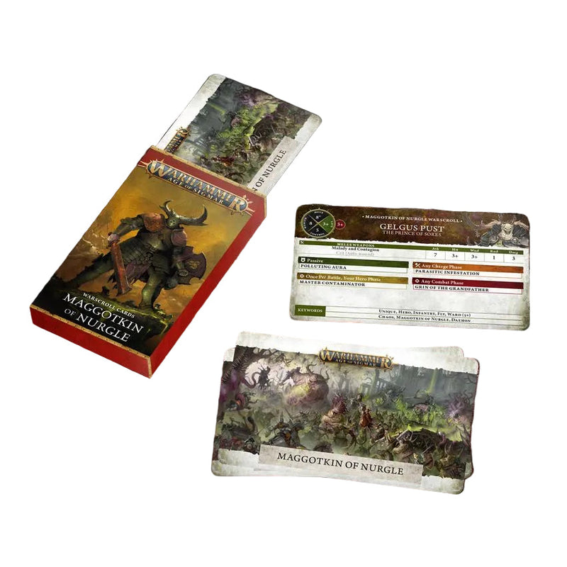 Maggotkin of Nurgle | Warscroll Cards (4E)