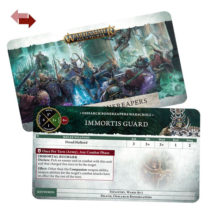 Ossiarch Bonereapers : Warscroll Cards (4E)