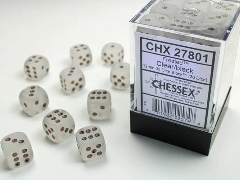 CHX : 12mm D6 Block (36) - Frosted