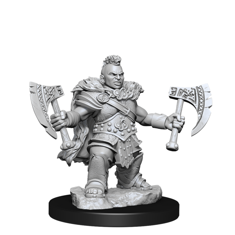D&D Frameworks Miniatures | Dwarf Barbarian