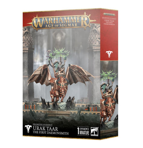 AOS : Helsmiths of Hashut | Urak Taar the First Daemonsmith / Daemonthsmith on Infernal Taurus
