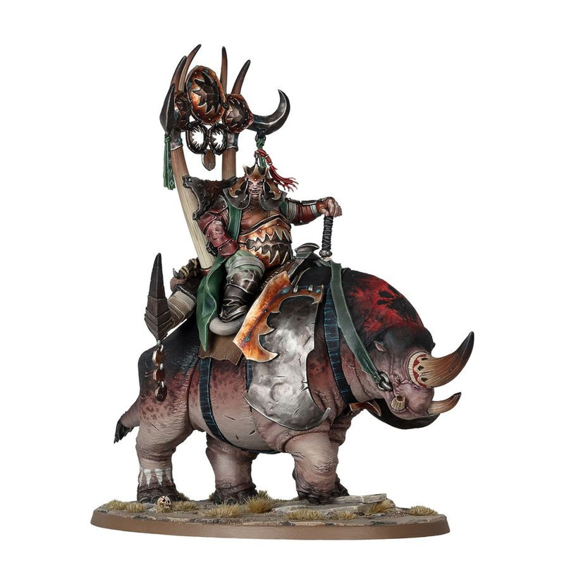 Ogor Mawtribes | Morga the Mighty, Overtyrant / Tyrant on Glutthorn