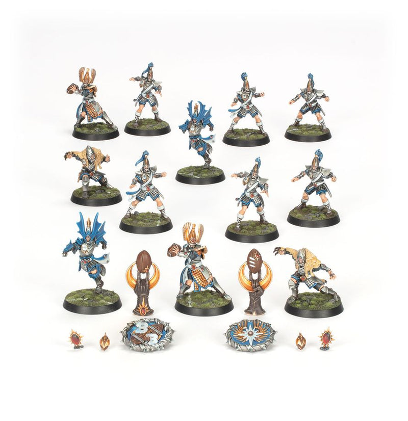 Blood Bowl | High Elf Team, Dice, Reference Card Pack & Pitch
