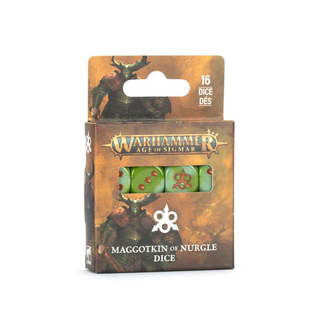 AOS : Maggotkin of Nurgle | 16mm Dice (16)