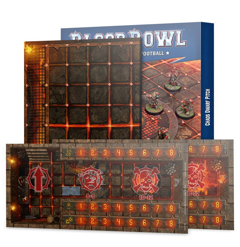 BloodBowl : Dice Sets, Team Card Packs & Pitch w/ Dugouts