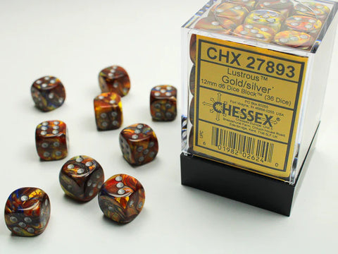 CHX : 12mm D6 Dice Block (36) - Lustrous