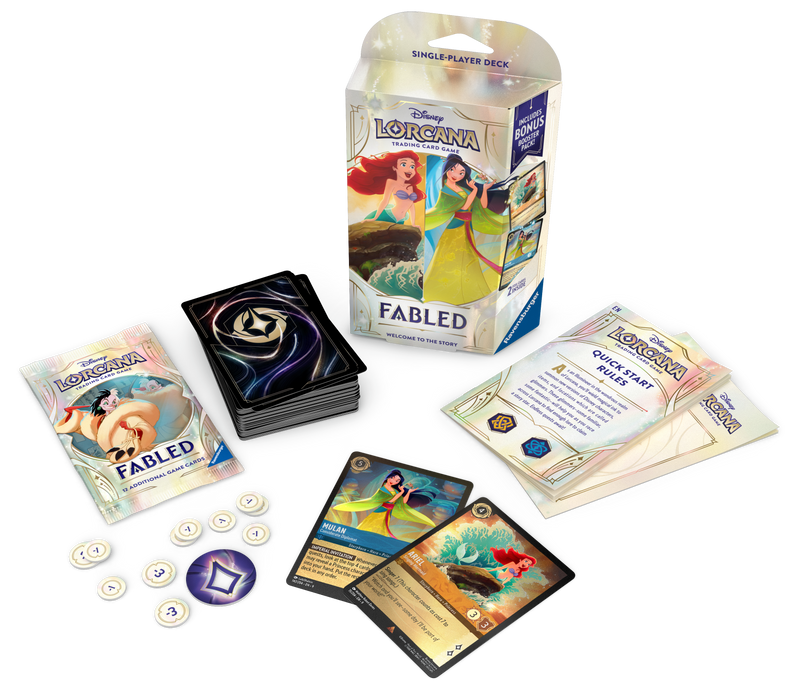 Lorcana TCG : Fabled (Set 9) - Boosters, Starter Decks & Troves Lorcana TCG : Fabled (Set 9) - Boosters, Starter Decks & Troves
