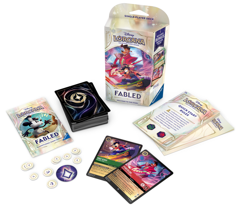 Lorcana TCG : Fabled (Set 9) - Boosters, Starter Decks & Troves Lorcana TCG : Fabled (Set 9) - Boosters, Starter Decks & Troves