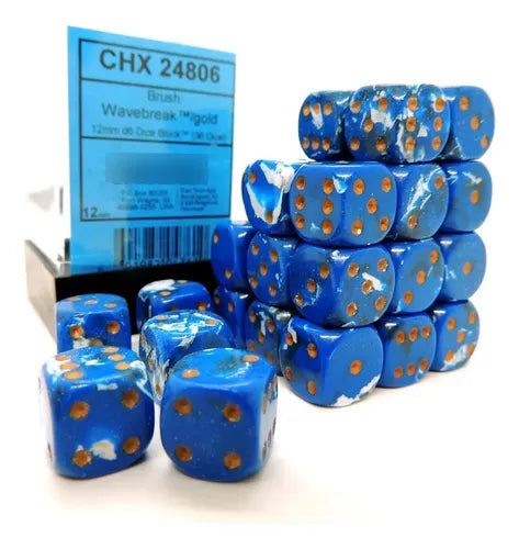 Chessex | 12mm D6 Block (36) - Brush