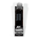 AK Interactive | Medium-Tip Silicone Brush Set (5)