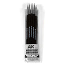 AK Interactive | Medium-Tip Silicone Brush Set (5)