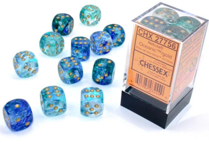Chessex | 16mm D6 Block (12) - Nebula