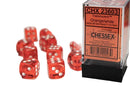 Chessex | 16mm D6 Block (12) - Translucent