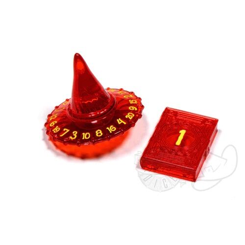 PolyHero | RPG Dice - D20 Wizard Hat & D2 Spellbook (2)