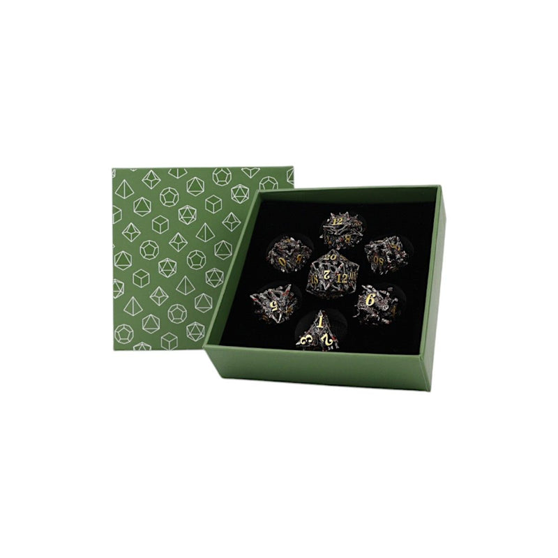 LevelUp | Metal RPG Dice Set (7) - Dragon Rage