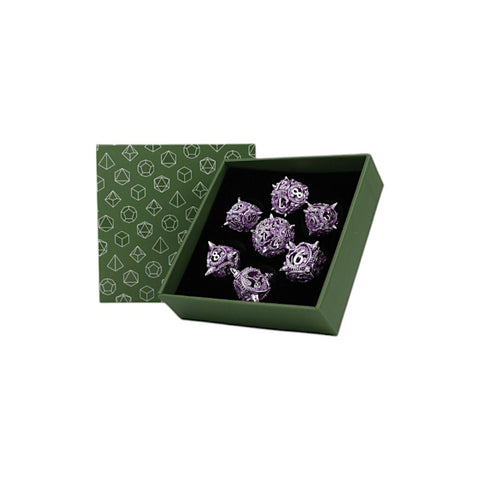 LevelUp | Metal RPG Dice Set (7) - Hollow Xeno