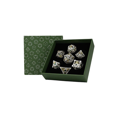 LevelUp | Metal RPG Dice Set (7) - Scaled Eye